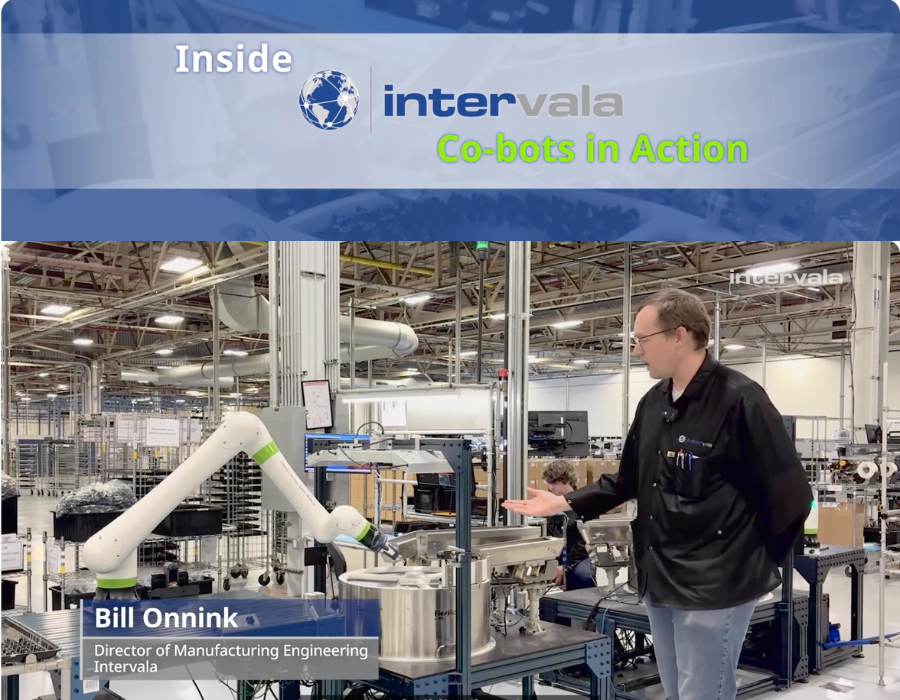 Intervala cobot automating LED assembly for medical diagnostic equipment