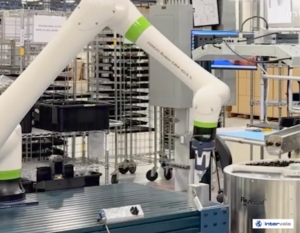 Manufacturing cobot on a production floor at Intervala